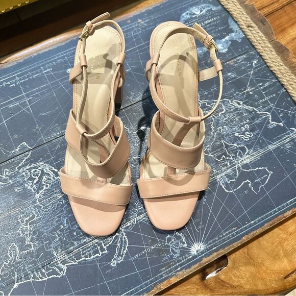 Cole Haan Grand 360 Block Heel Sandals – Nude – Size 9B (US Women’s) - Picture 2 of 8